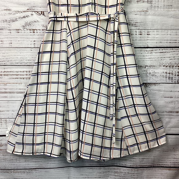 BANANA REPUBLIC SIZE 8 PLAID DRESS SUMMER BEACH VACATION GUC - Picture 8 of 16